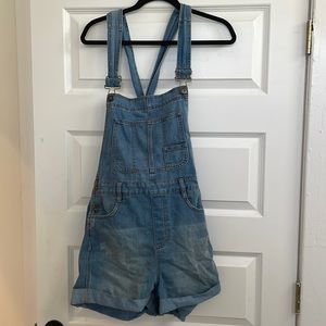 Free People size 30 short overalls.